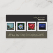 ポートフォリオの名刺写真テンプレート 名刺 (裏面)