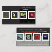 ポートフォリオの名刺写真テンプレート 名刺 (正面/裏面)