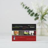 ポートフォリオの名刺写真テンプレート 名刺 (スタンド正面)