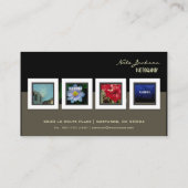 ポートフォリオの名刺写真テンプレート/DIYフォント 名刺 (裏面)