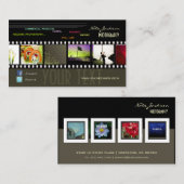 ポートフォリオの名刺写真テンプレート/DIYフォント 名刺 (正面/裏面)