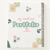 ポートフォリオを作成するスパイラルノートブック ノートブック (裏面)