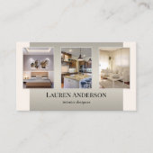 ポートフォリオインテリアデザイナ 名刺 (正面)