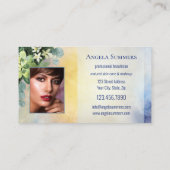 ポートフォリオオーガニックナチュラル美しいメイクアップアーティスト 名刺 (裏面)