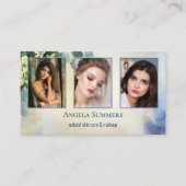 ポートフォリオオーガニックナチュラル美しいメイクアップアーティスト 名刺 (正面)