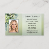 ポートフォリオオーガニックナチュラル美しい美容師 名刺 (裏面)