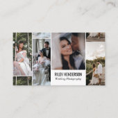 ポートフォリオコラージュQRコードプロフェッショナル写真 名刺 (正面)