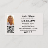 ポートフォリオフォトコラージュ内装デザイン 名刺 (裏面)