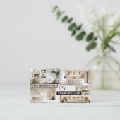 ポートフォリオフォトコラージュ内装デザイン 名刺 (スタンド正面)