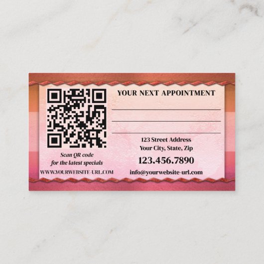 ポートフォリオフォト美しいと化粧 予約カード