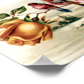 ポートフォリオヴィンテージバードバラ ポスター (角)