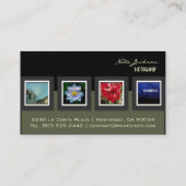 ポートフォリオ写真テンプレート 名刺 (裏面)