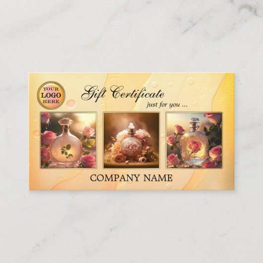 ポートフォリオ芸術的ギフトフェミニン証書 名刺 (正面)