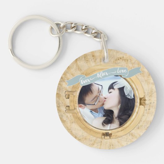 ポートホパーソナライズされたト写真キーチェーン キーホルダー (正面)