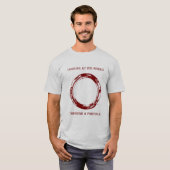 ポートホールを通して一色のシャツを見ながら Tシャツ (正面フル)