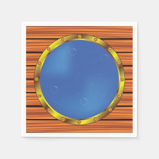 ポートホールウィンドウ紙ナプキンス スタンダードカクテルナプキン (正面)