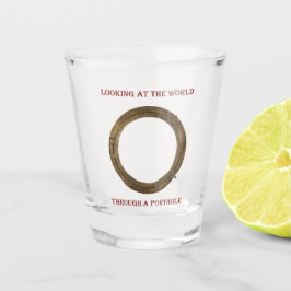ポートホールカラーを通して世界を見る ショットグラス