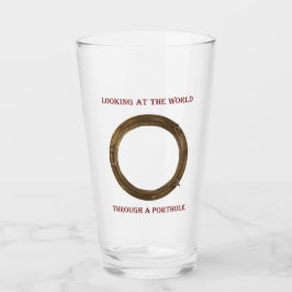 ポートホールカラーを通して世界を見る タンブラーグラス