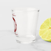 ポートホールショットガラスを通して世界を見る ショットグラス (右)