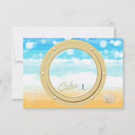 ポートホールビーチクルーズテーブル着座番号カード 招待状