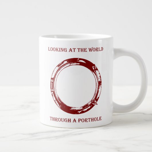 ポートホール1色で世界を見る ジャンボコーヒーマグカップ (右)