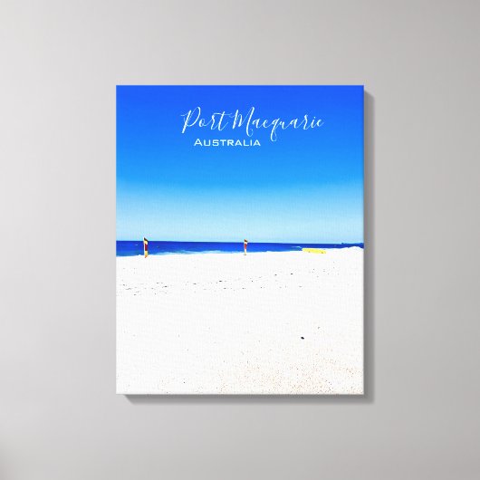 ポートマッコーリービーチシーンオーストラリア キャンバスプリント (正面)