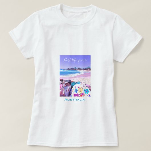 ポートマッコーリーNSWオーストラリアの旅行風景 Tシャツ (デザイン正面)