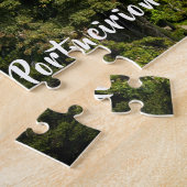 ポートメイリオンノースウェールズ観光客ビレッジシーン ジグソーパズル (側面)