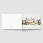 ポートラエレガントンドオレゴン州スカイラインウォーター結婚カラー ゲストブック (全面)