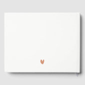 ポートラエレガントンドオレゴン州スカイラインウォーター結婚カラー ゲストブック (裏面)