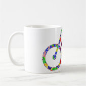 ポートラカラフルンドバイクコーヒーカップマグカップ コーヒーマグカップ (左)