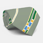 ポートラストライプンド国旗 ネクタイ (ロール)