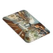 ポートラリラックスンドオレゴン州のカフェ マグネット (右側)