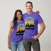 ポートランドが最高 ポートランドのスカイライン Tシャツ (ユニセックス)