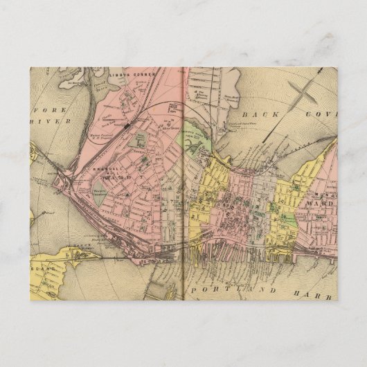 ポートランドと周辺、私 ポストカード (正面)