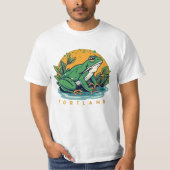 ポートランドのカエル Tシャツ (正面)