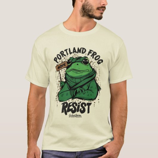 ポートランドのカエル Tシャツ (正面)