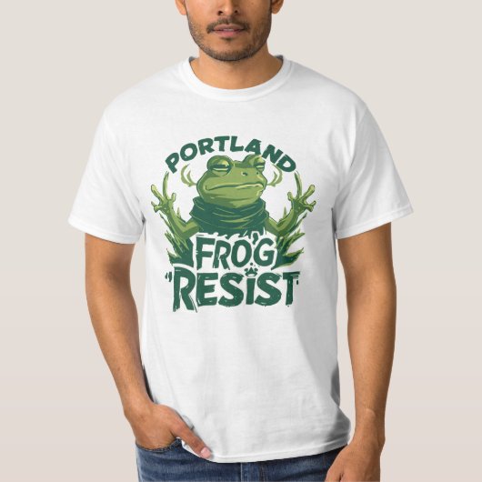 ポートランドのカエル Tシャツ (正面)