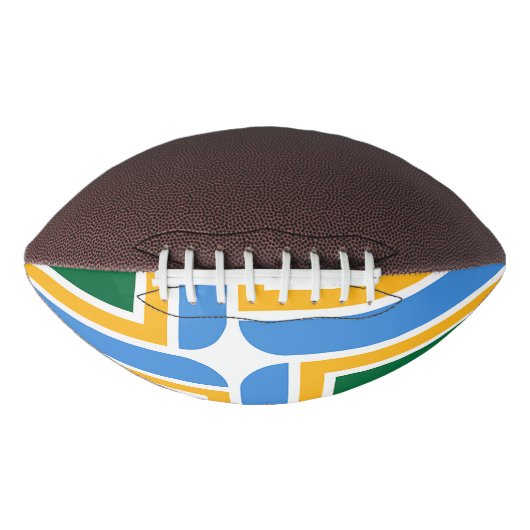 ポートランドの旗を持つ愛国的なアメリカンフットボール アメリカンフットボール (正面)