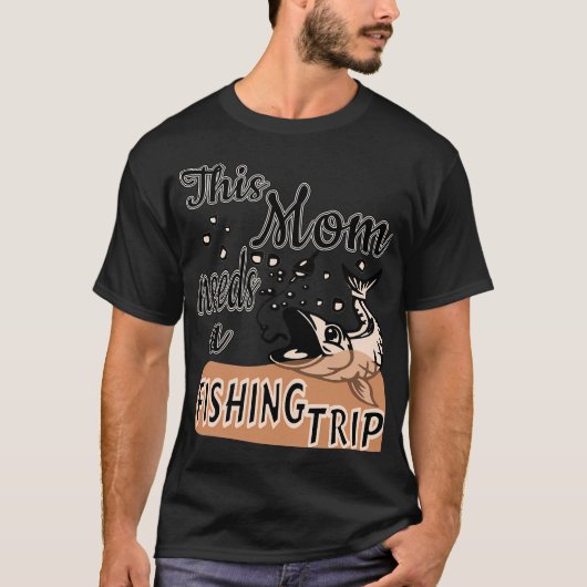 ポートランドの釣りママ Tシャツ (正面)