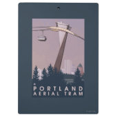 ポートランドのOregonAerialの市街電車場面 クリップボード (裏面)