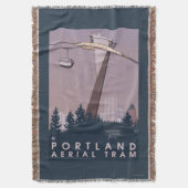 ポートランドのOregonAerialの市街電車場面 スローブランケット (正面縦)