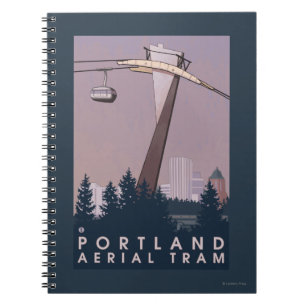 ポートランドのOregonAerialの市街電車場面 ノートブック