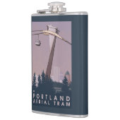 ポートランドのOregonAerialの市街電車場面 フラスク (左)