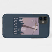 ポートランドのOregonAerialの市街電車場面 Case-Mate iPhoneケース (裏面(横))