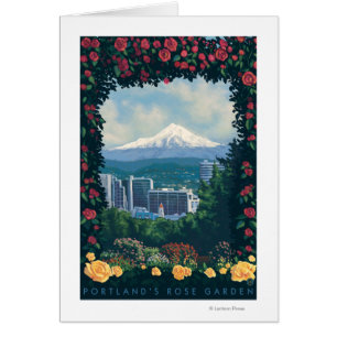 ポートランドのOregonRoseの庭場面