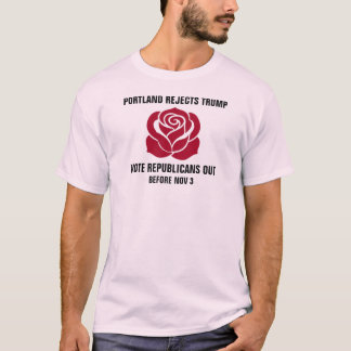 ポートランドはトランプを拒絶 Tシャツ