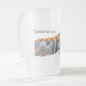 ポートランドまたは フロストグラスビールジョッキ (正面左)