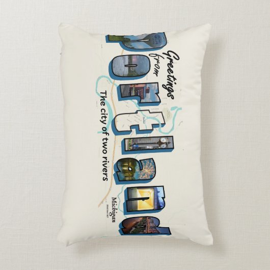 ポートランドアクセント枕からの挨拶 アクセントクッション (正面(垂直))