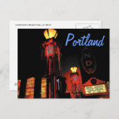 ポートランドアットナイトポストカード ポストカード (正面/裏面)
